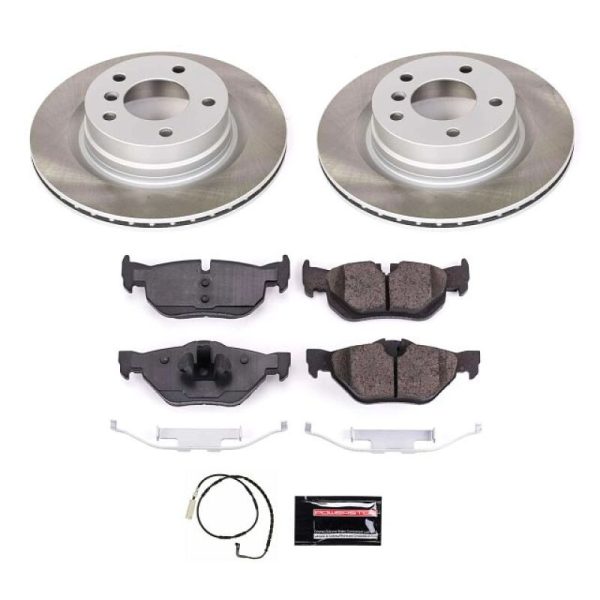 Power Stop 07-10 BMW 328i Rear Semi-Coated Rotor Kit Fashion