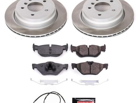 Power Stop 13-15 BMW X1 Rear Semi-Coated Rotor Kit For Sale