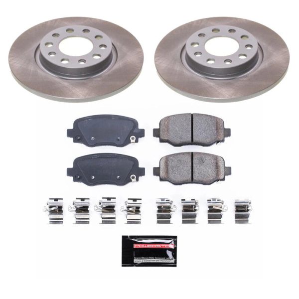 Power Stop 14-22 Jeep Cherokee Rear Semi-Coated Rotor Kit Discount