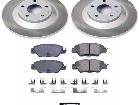 Power Stop 16-23 Mazda CX-5 Rear Semi-Coated Rotor Kit Supply