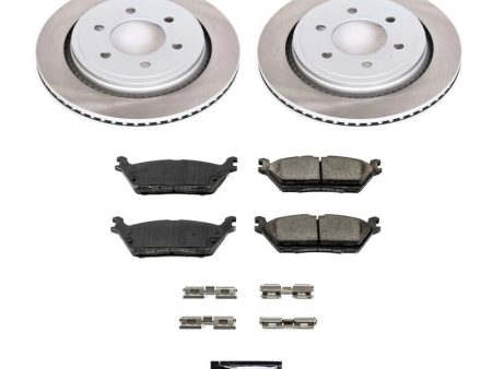 Power Stop 15-17 Ford F-150 Rear Semi-Coated Rotor Kit Supply