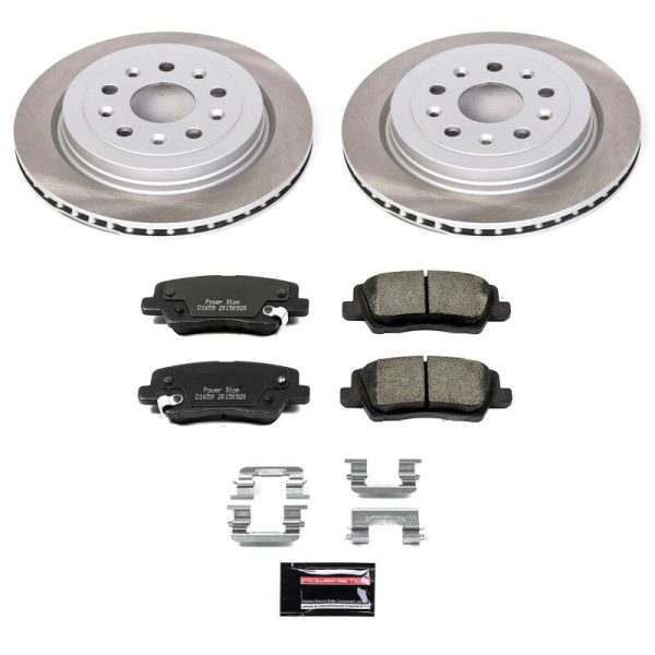 Power Stop 14-19 Cadillac CTS Rear Semi-Coated Rotor Kit Online