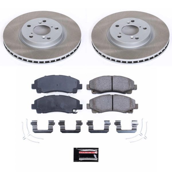 Power Stop 12-14 Honda Ridgeline Front Semi-Coated Rotor Kit Online Sale