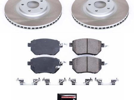 Power Stop 09-11 Nissan Murano Front Semi-Coated Rotor Kit For Cheap