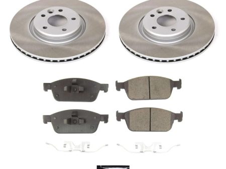 Power Stop 17-19 Lincoln MKC Front Semi-Coated Rotor Kit Supply