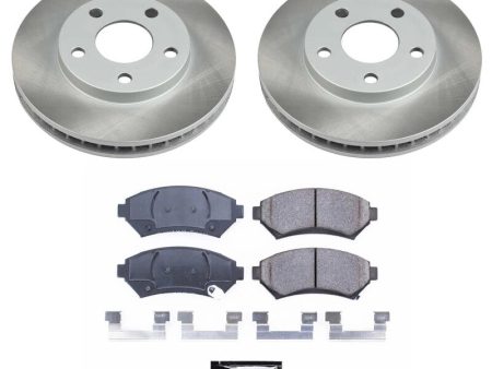 Power Stop 97-98 Pontiac Trans Sport Front Semi-Coated Rotor Kit Supply