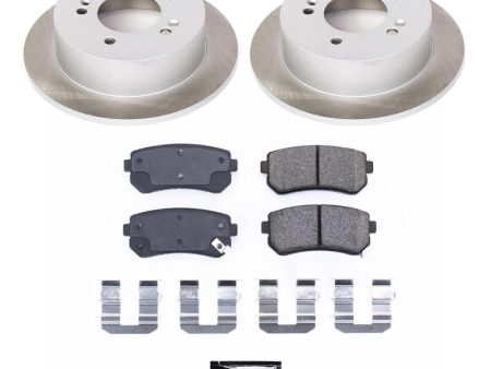 Power Stop 10-13 Kia Forte Koup Rear Semi-Coated Rotor Kit For Discount