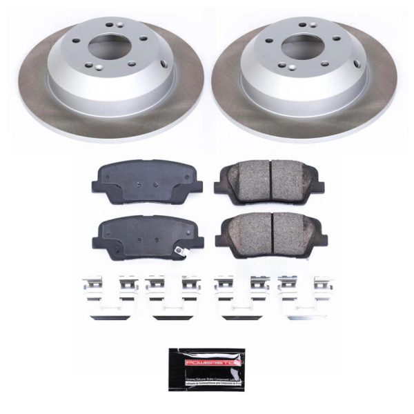 Power Stop 16-20 Kia Sorento Rear Semi-Coated Rotor Kit Hot on Sale