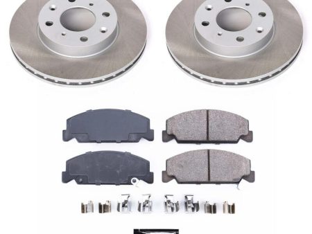 Power Stop 93-97 Honda Civic del Sol Front Semi-Coated Rotor Kit Online Hot Sale