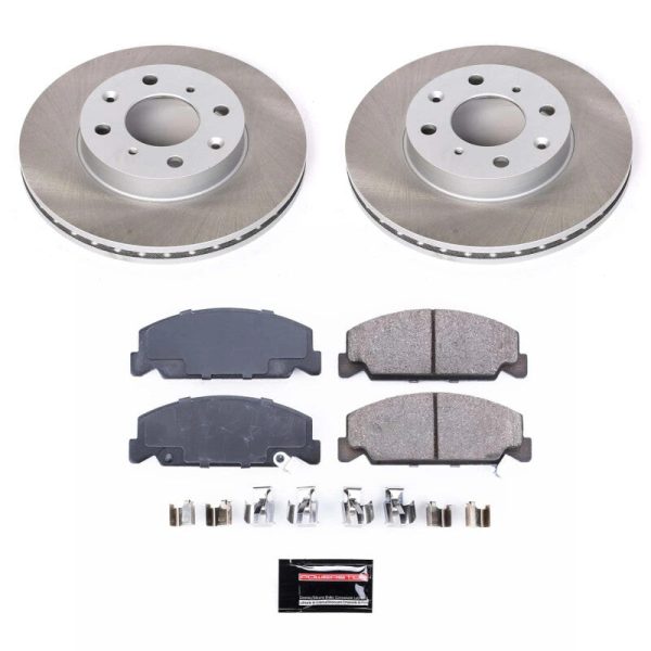 Power Stop 93-97 Honda Civic del Sol Front Semi-Coated Rotor Kit Online Hot Sale