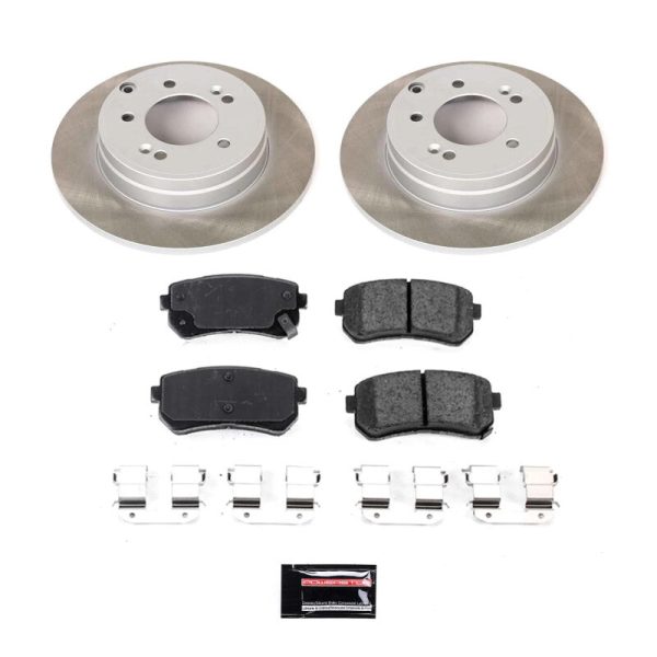 Power Stop 16-20 Kia Optima Rear Semi-Coated Rotor Kit Cheap