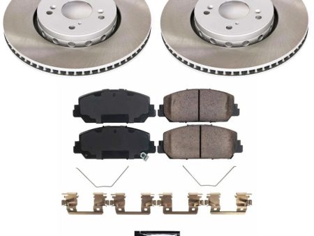 Power Stop 13-18 Acura RDX Front Semi-Coated Rotor Kit Hot on Sale