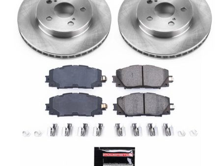 Power Stop 17-19 Toyota Prius Prime Front Semi-Coated Rotor Kit Online Sale