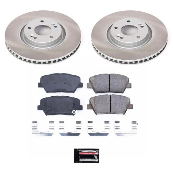 Power Stop 12-17 Hyundai Azera Front Semi-Coated Rotor Kit For Cheap