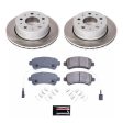 Power Stop 14-15 Ram ProMaster 3500 Rear Semi-Coated Rotor Kit For Cheap