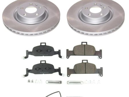 Power Stop 2018 Audi Q5 Front Semi-Coated Rotor Kit Supply