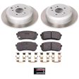 Power Stop 07-12 Hyundai Veracruz Rear Semi-Coated Rotor Kit Discount