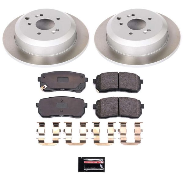 Power Stop 07-12 Hyundai Veracruz Rear Semi-Coated Rotor Kit Discount