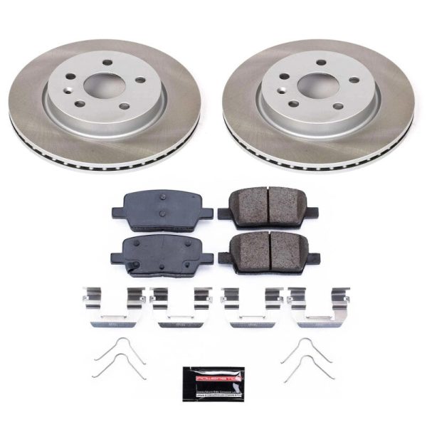 Power Stop 16-21 Chevrolet Camaro Rear Semi-Coated Rotor Kit For Discount