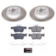 Power Stop 13-16 Lincoln MKZ Rear Semi-Coated Rotor Kit For Discount