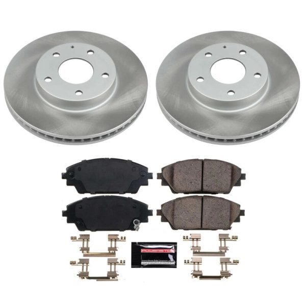 Power Stop 16-21 Mazda CX-3 Front Semi-Coated Rotor Kit Online now