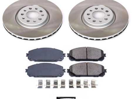 Power Stop 16-22 Jeep Cherokee Front Semi-Coated Rotor Kit on Sale