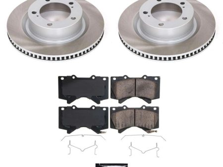 Power Stop 07-21 Toyota Tundra Front Semi-Coated Rotor Kit on Sale