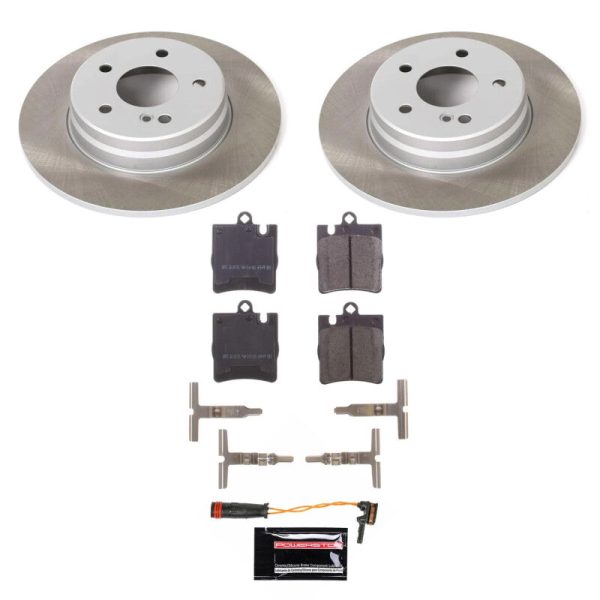 Power Stop 10-11 Mercedes-Benz SLK350 Rear Semi-Coated Rotor Kit Online Hot Sale