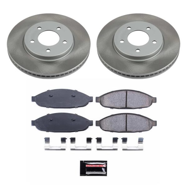 Power Stop 04-08 Chrysler Pacifica Front Semi-Coated Rotor Kit For Sale