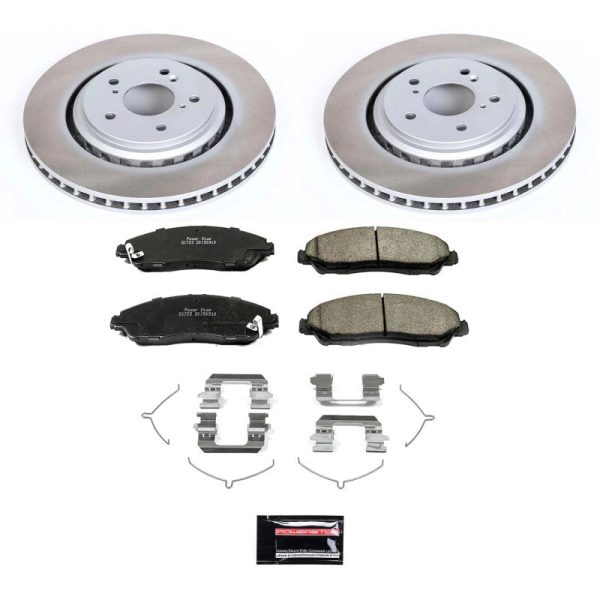 Power Stop 14-16 Acura MDX Front Semi-Coated Rotor Kit Hot on Sale