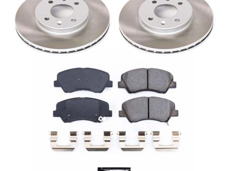 Power Stop 12-17 Kia Rio Front Semi-Coated Rotor Kit Supply