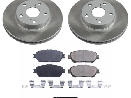 Power Stop 05-15 Toyota Tacoma Front Semi-Coated Rotor Kit on Sale