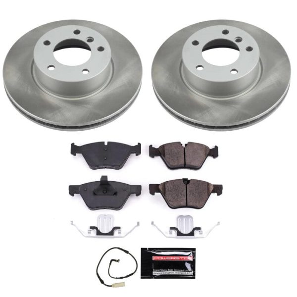 Power Stop 2006 BMW 325i Front Semi-Coated Rotor Kit For Discount