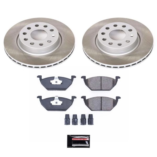 Power Stop 11-15 Volkswagen Jetta Front Semi-Coated Rotor Kit Hot on Sale