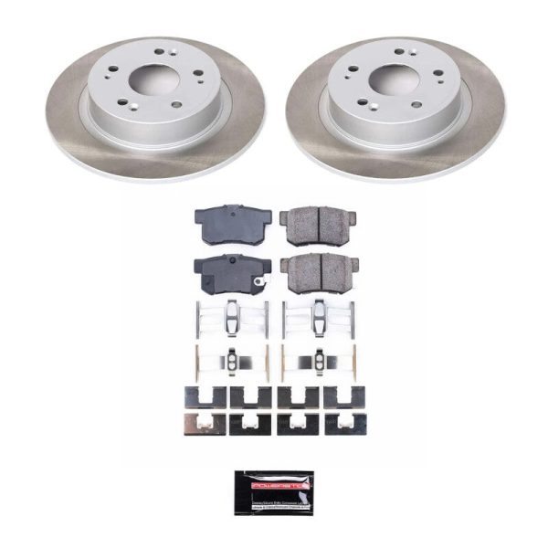 Power Stop 05-07 Honda Accord Rear Semi-Coated Rotor Kit Hot on Sale