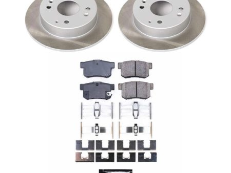 Power Stop 98-02 Honda Accord Rear Semi-Coated Rotor Kit on Sale