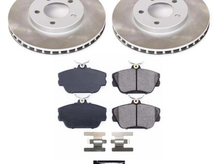 Power Stop 1995 Ford Taurus Front Semi-Coated Rotor Kit Cheap