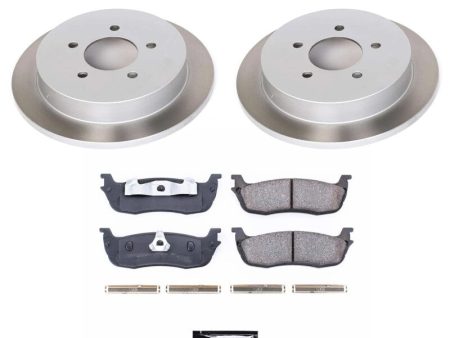 Power Stop 00-02 Lincoln Navigator Rear Semi-Coated Rotor Kit Hot on Sale