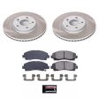 Power Stop 09-14 Acura TL Front Semi-Coated Rotor Kit Fashion