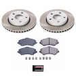 Power Stop 2018 Jeep Wrangler JK Front Semi-Coated Rotor Kit Hot on Sale