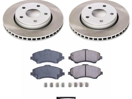 Power Stop 2018 Jeep Wrangler JK Front Semi-Coated Rotor Kit Hot on Sale