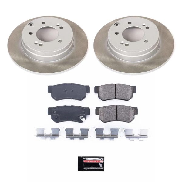 Power Stop 06-08 Hyundai Sonata Rear Semi-Coated Rotor Kit For Cheap