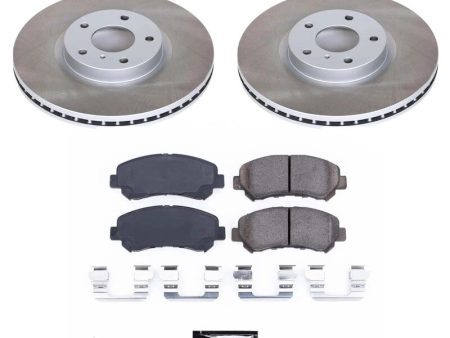 Power Stop 16-22 Nissan Maxima Front Semi-Coated Rotor Kit Fashion