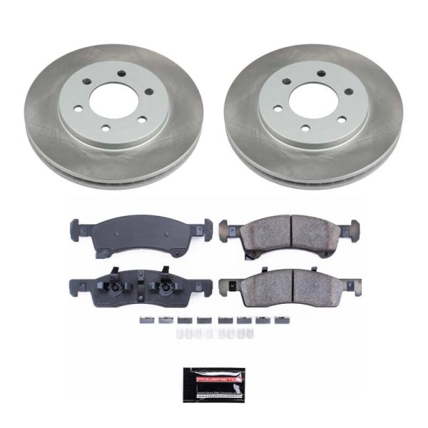 Power Stop 03-06 Lincoln Navigator Front Semi-Coated Rotor Kit Discount