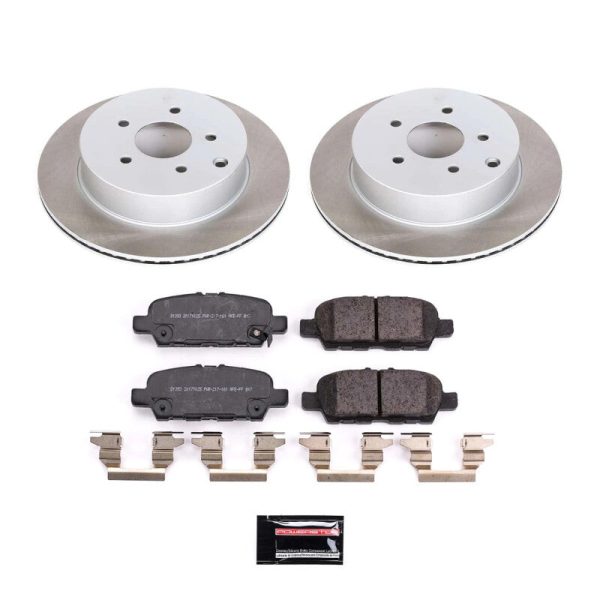 Power Stop 14-17 Infiniti QX70 Rear Semi-Coated Rotor Kit Fashion