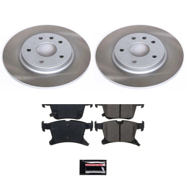 Power Stop 20-23 Chrysler Voyager Rear Semi-Coated Rotor Kit Supply