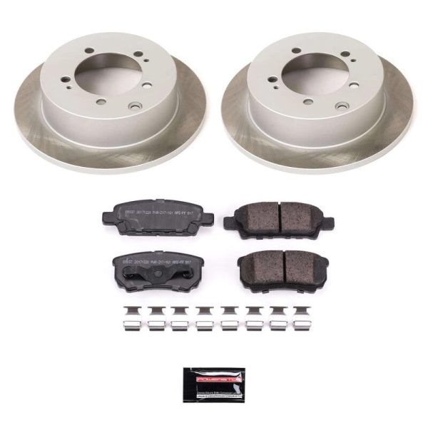 Power Stop 05-06 Mitsubishi Outlander Rear Semi-Coated Rotor Kit Fashion