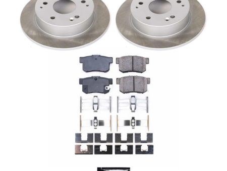 Power Stop 04-05 Honda Civic Rear Semi-Coated Rotor Kit For Cheap