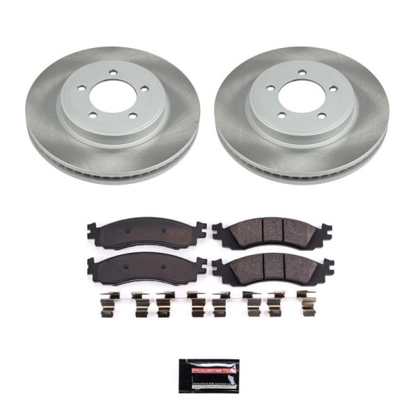 Power Stop 06-10 Mercury Mountaineer Front Semi-Coated Rotor Kit Fashion