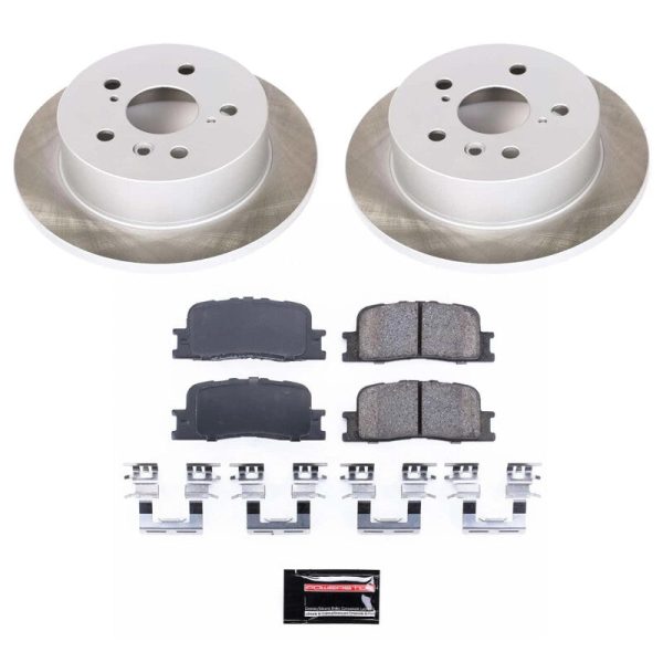 Power Stop 02-06 Toyota Camry Rear Semi-Coated Rotor Kit Hot on Sale